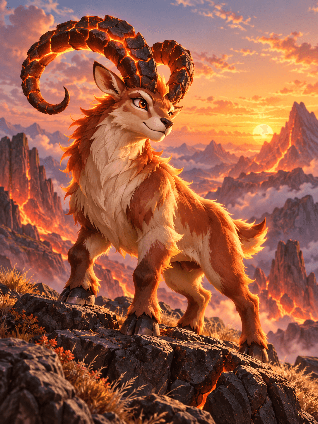 Flare Ibex — Ember theme artwork