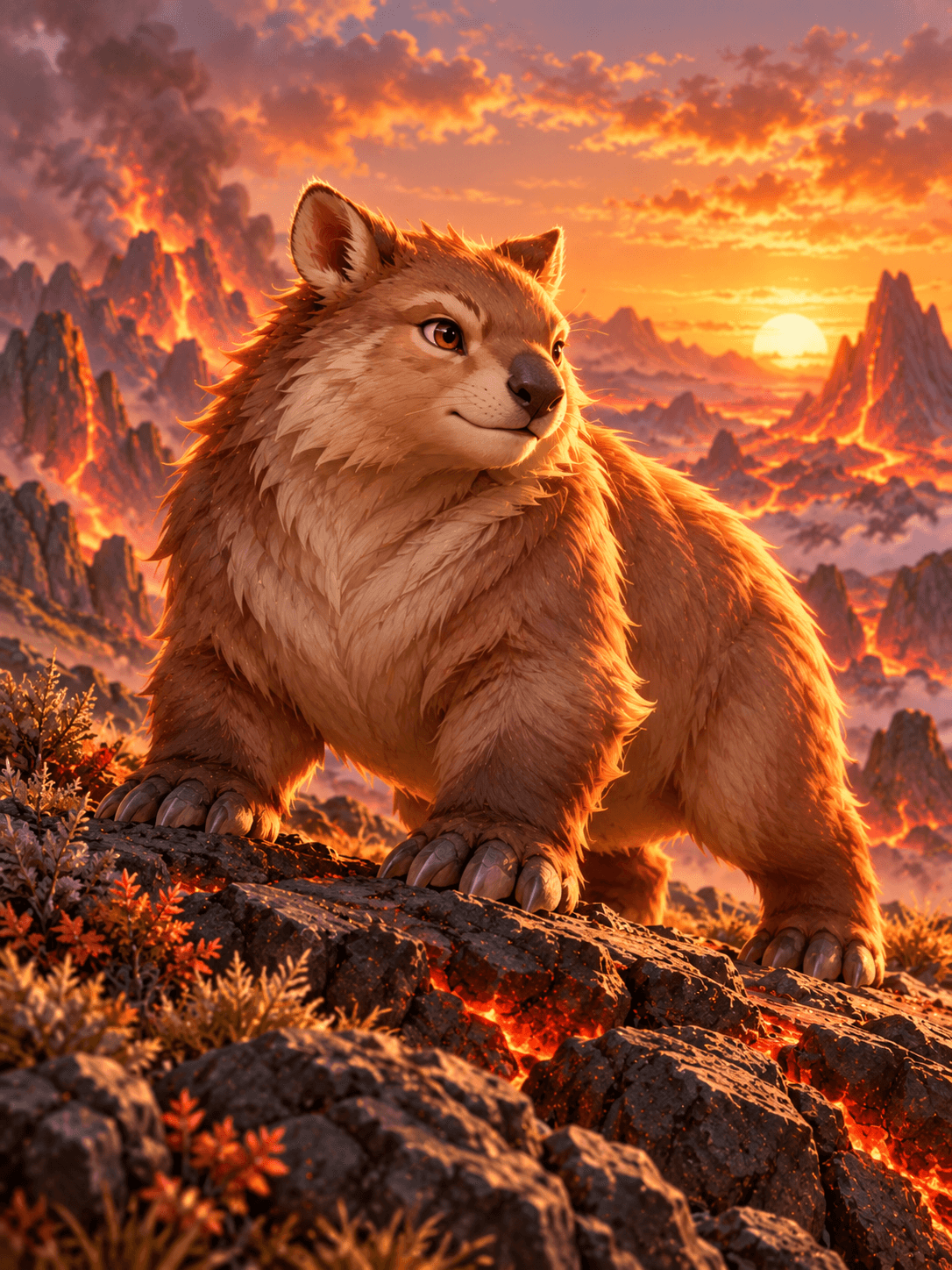 Hearth Wombat — Ember theme artwork
