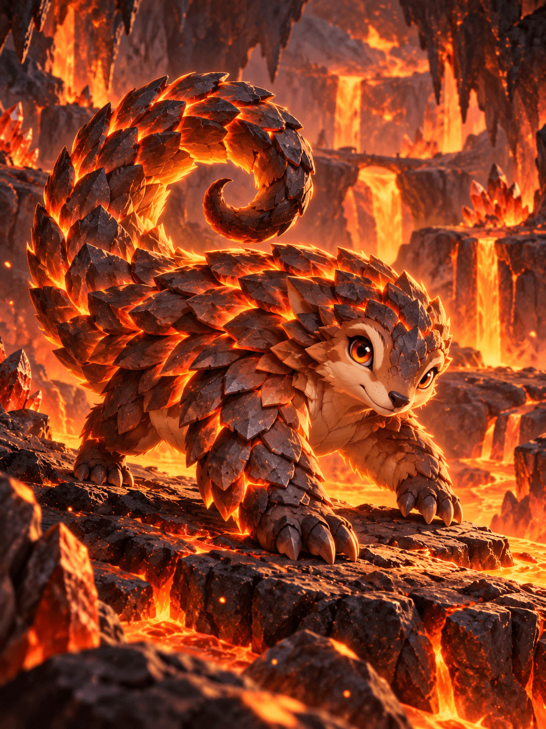 Furnace Pangolin — Ember theme artwork
