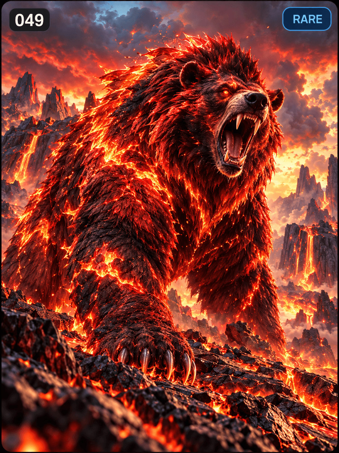 Crimson Bear — Ember theme artwork