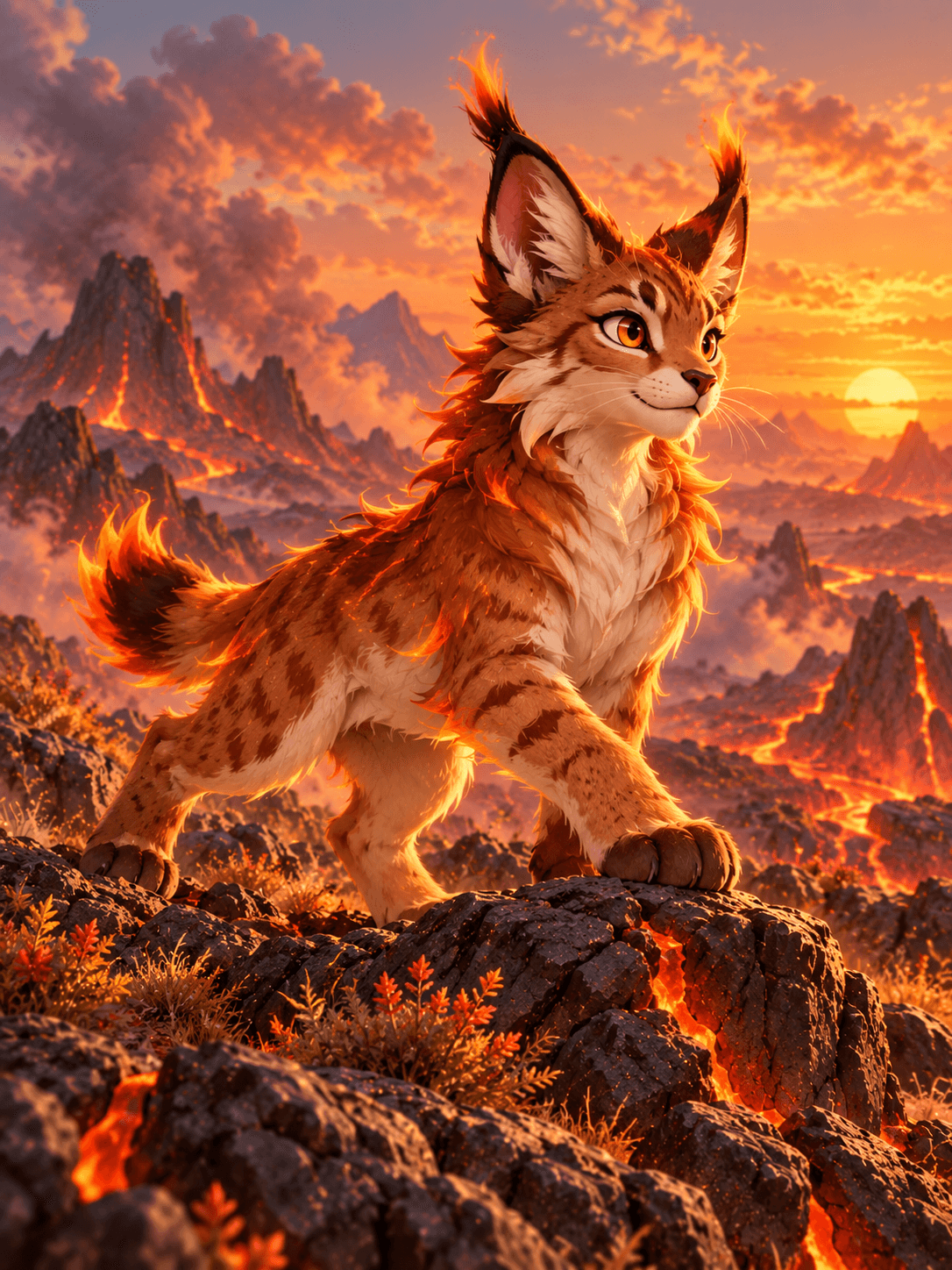 Torch Lynx — Ember theme artwork