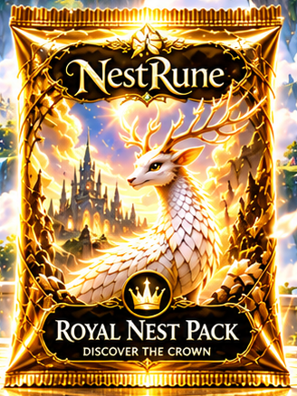 NestRune Royal Nest Pack — premium gold illustrated wrapper